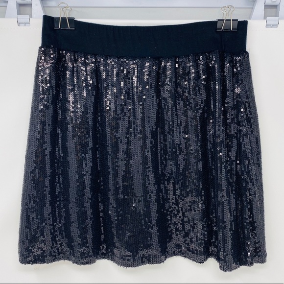 DESIGN HISTORY**Black Sequined Mini Skirt**Med - Picture 3 of 5